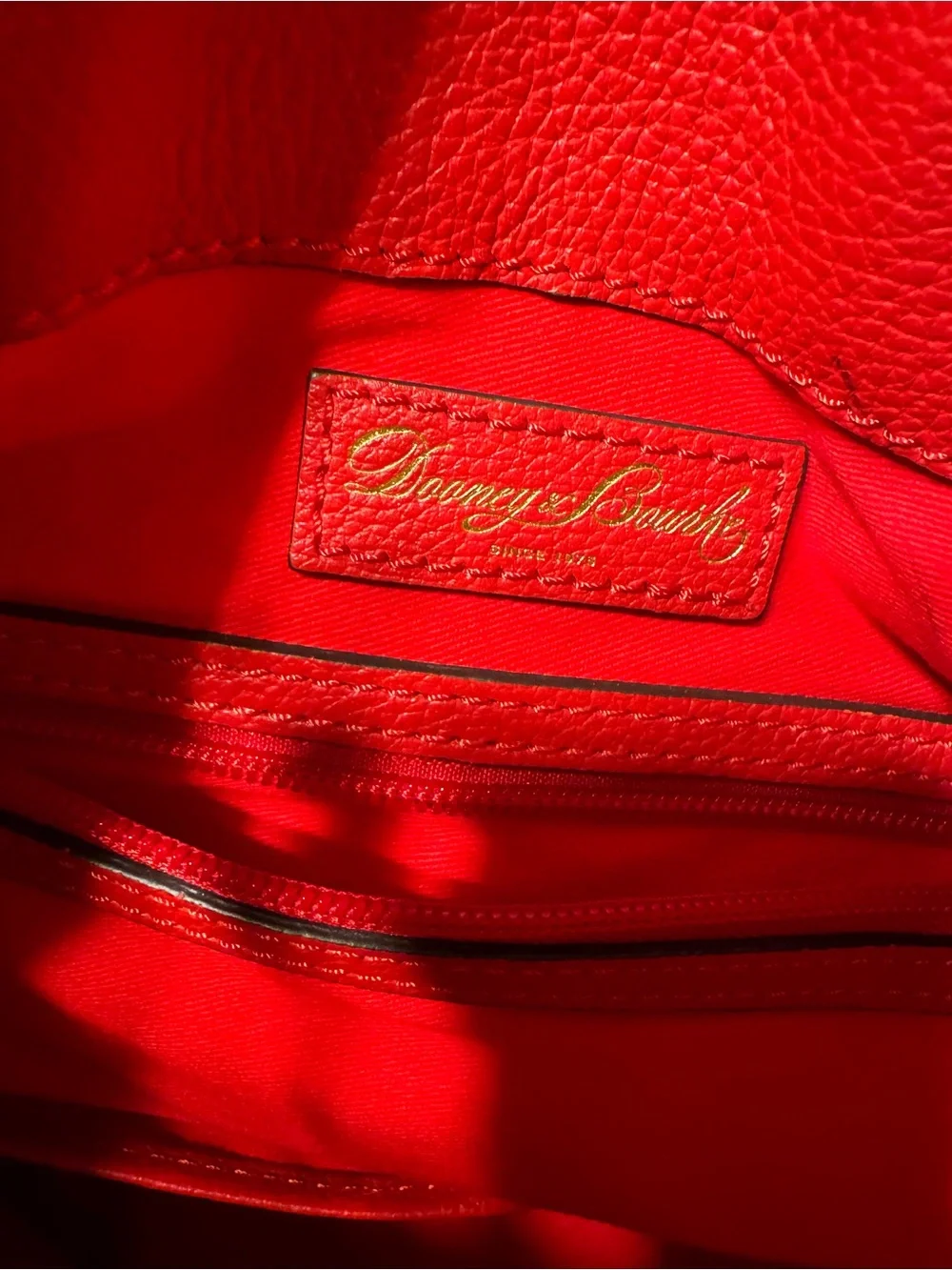 Dooney & Bourke Red Leather Hobo Bag